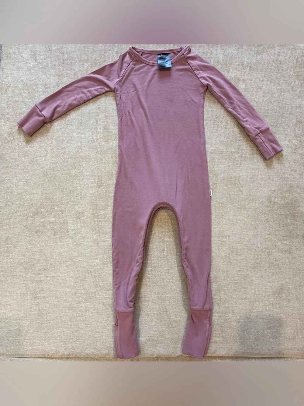 Little Sleepies Cozy Collection Dusty Plum Crescent Zippy 2T